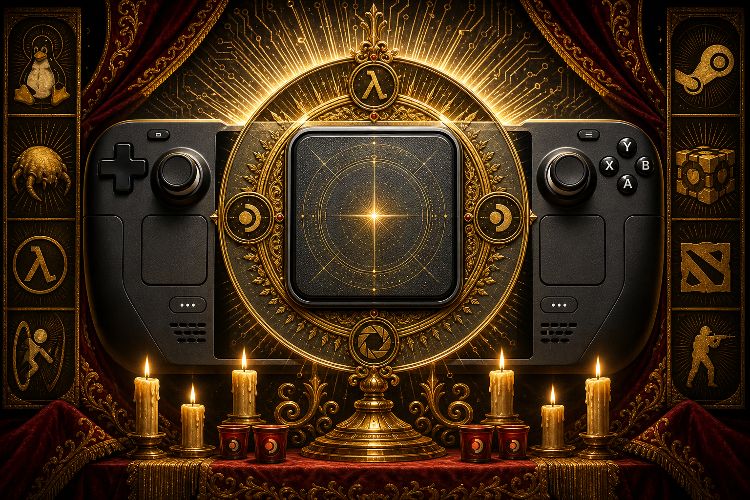 Священная схема трекпадов и управления Steam Deck OLED